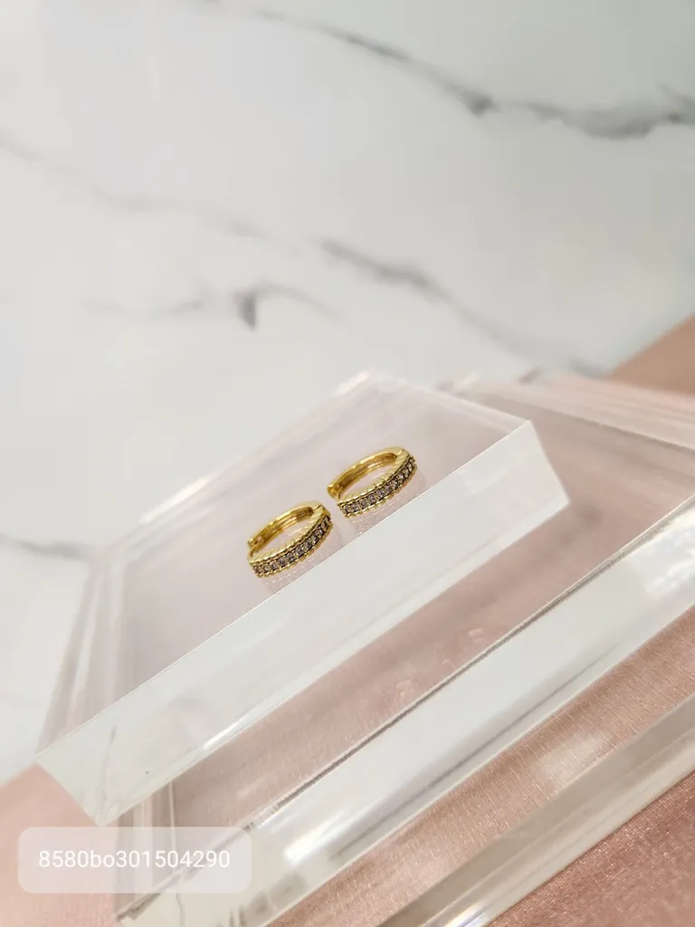 BRINCO ARGOLA OURO G OND Z