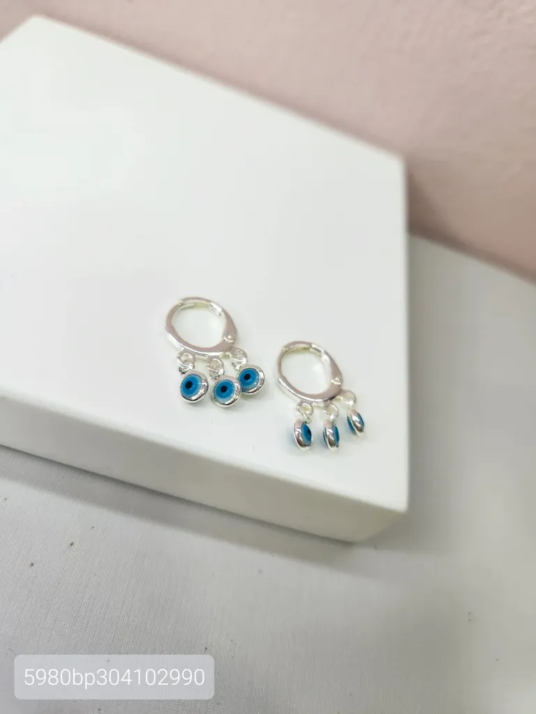 BRINCO ARGOLA PRATA TRANQ OLHO