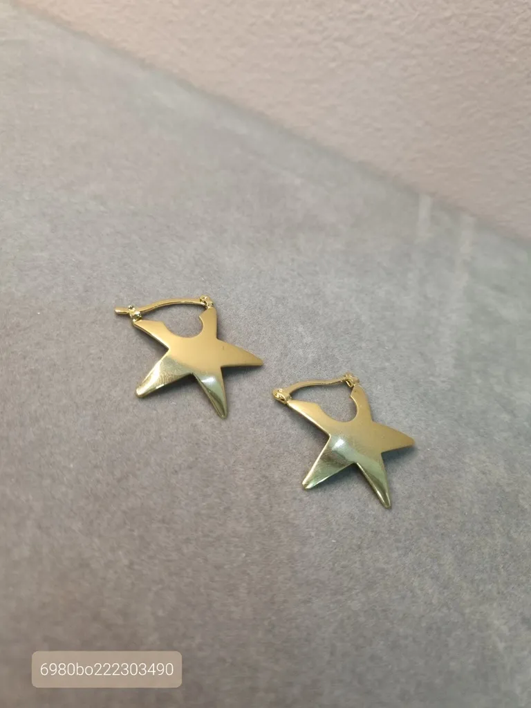 BRINCO OURO ARG ESTRELA CHAPADA