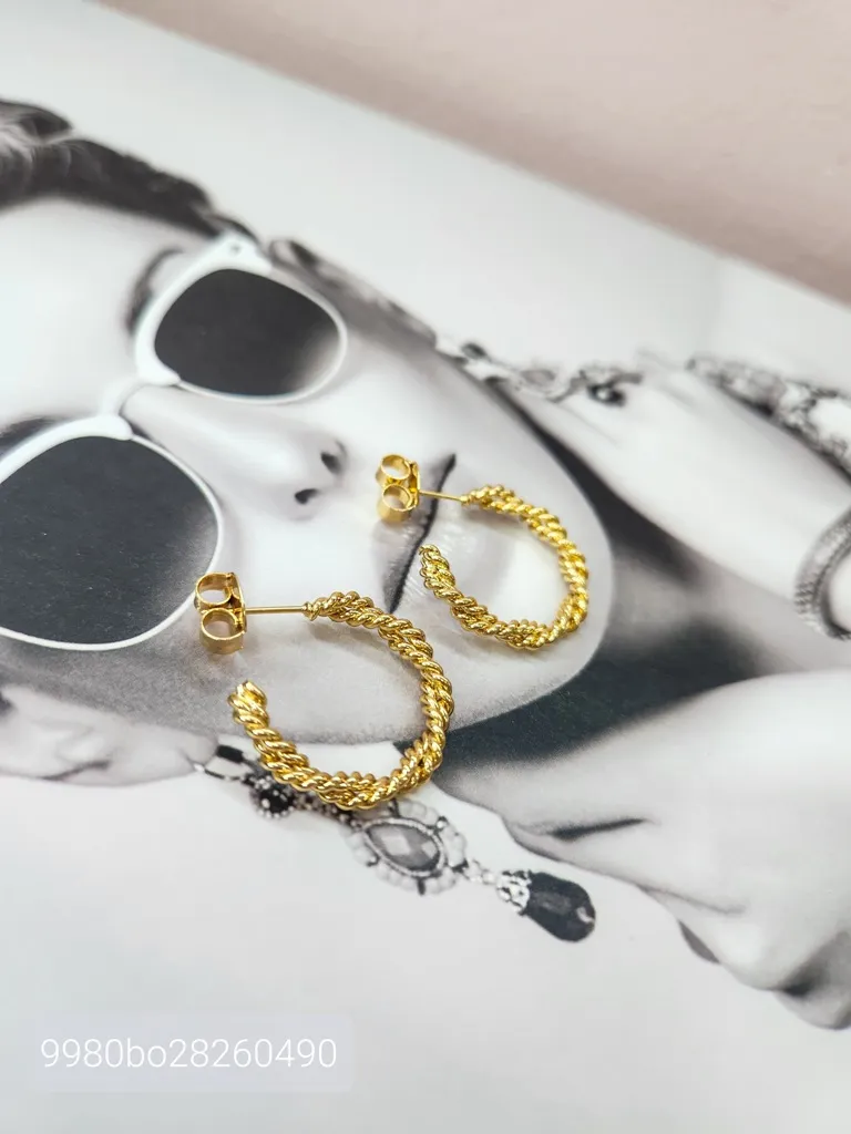 BRINCO OURO ARGOLA ASPIRAL