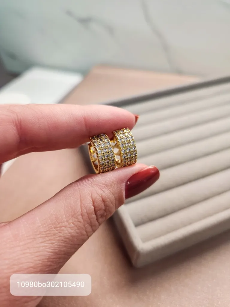 BRINCO OURO ARGOLA GROSSA MEDIA Z