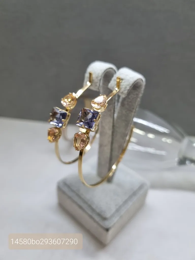 BRINCO OURO ARGOLA TAN MOR