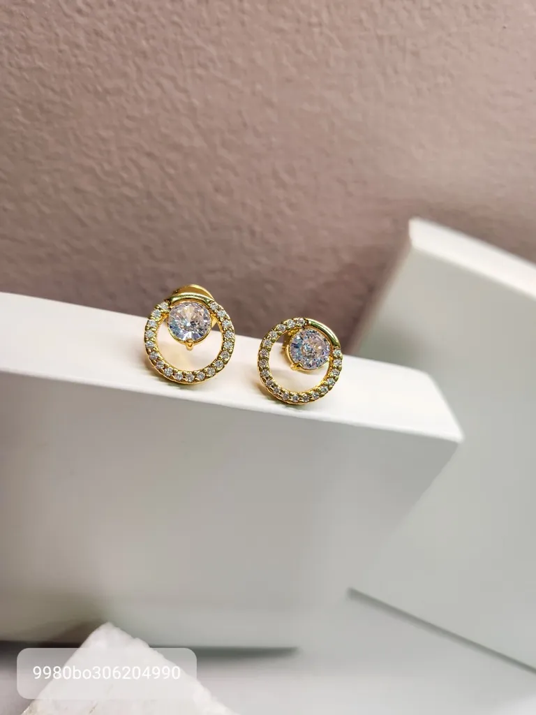 BRINCO OURO CIRC ZIRC CRISTAL