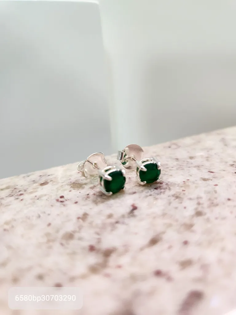 BRINCO OURO CIRCULO P ESMERALDA