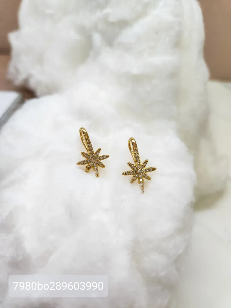 BRINCO OURO ESTRELA CADENTE