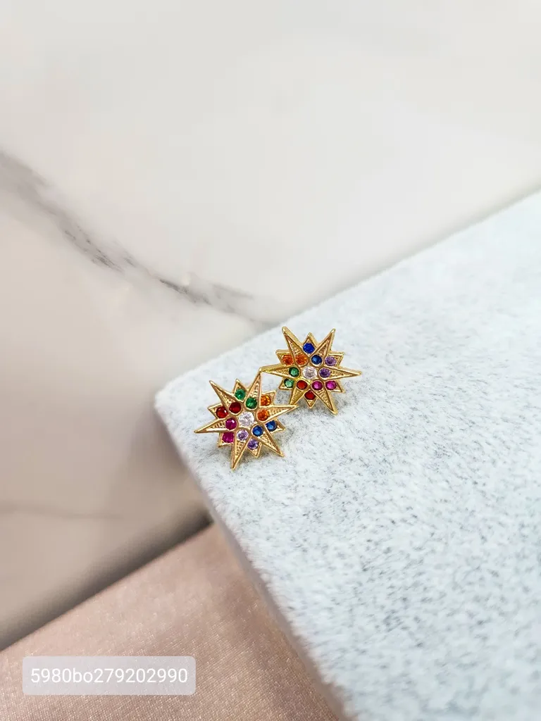 BRINCO OURO FLASH COLOR