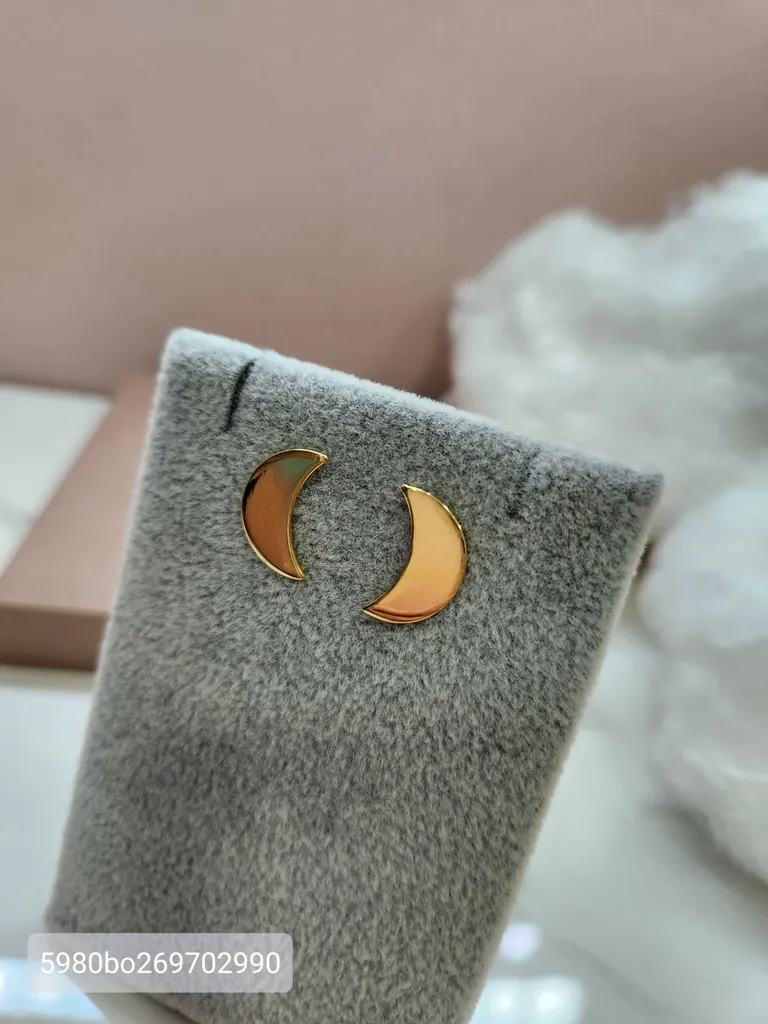 BRINCO OURO LUA CHAPA G