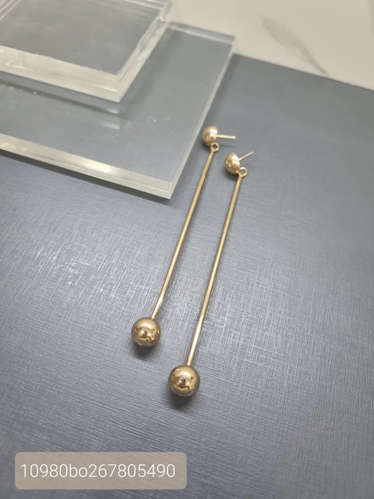 BRINCO OURO PONTA BOLA