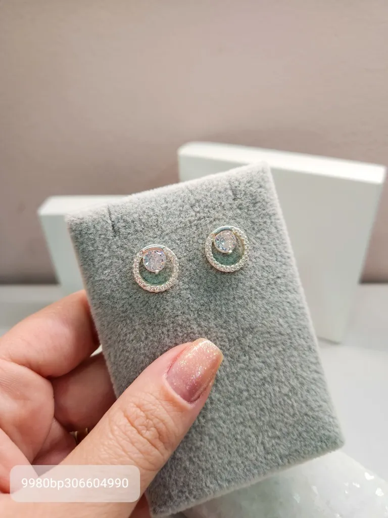 BRINCO PRATA CIRC ZIRC CRISTAL