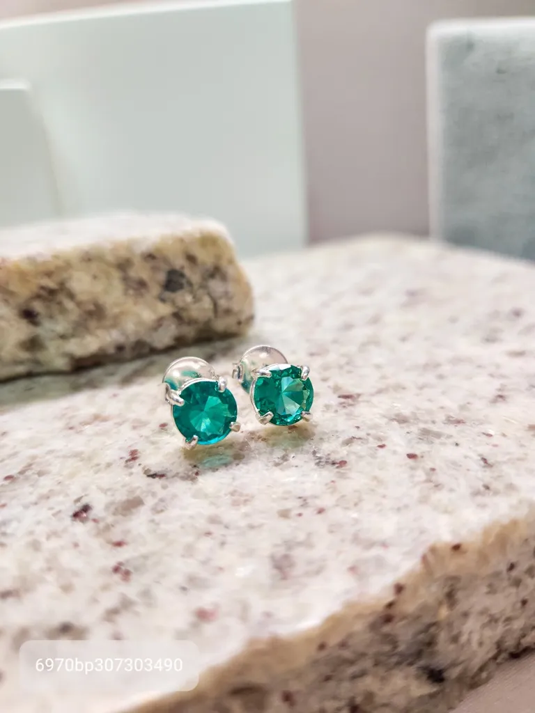 BRINCO PRATA CIRCULO M TURMALINA