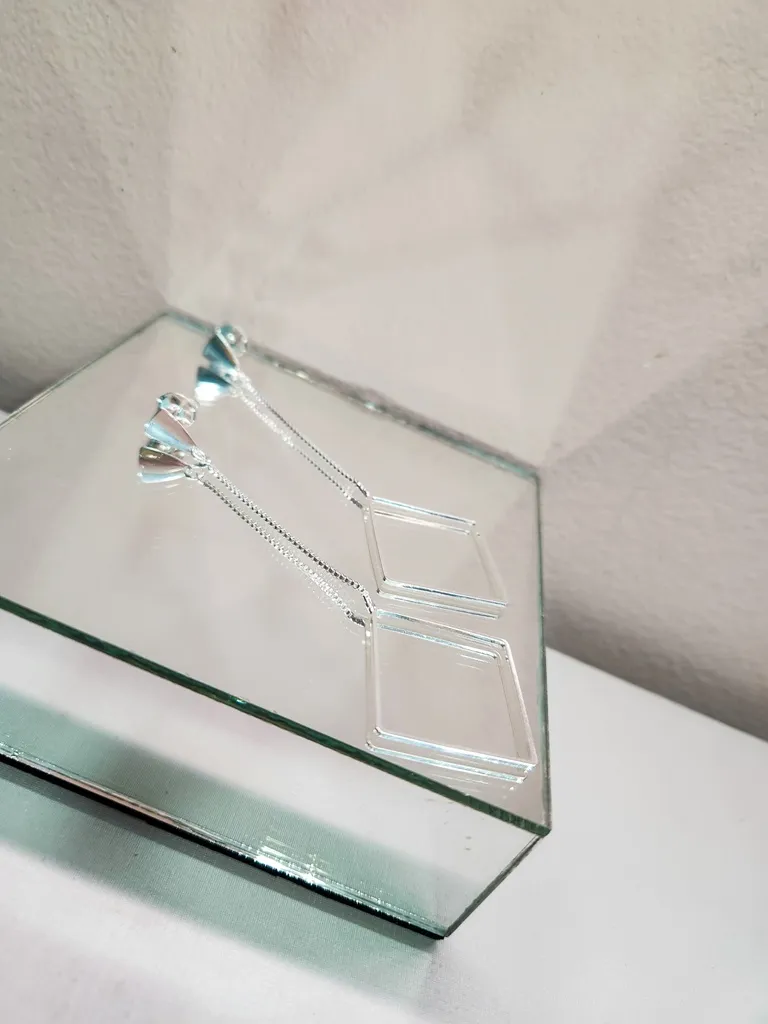 BRINCO PRATA CORRENTE LOSANGO