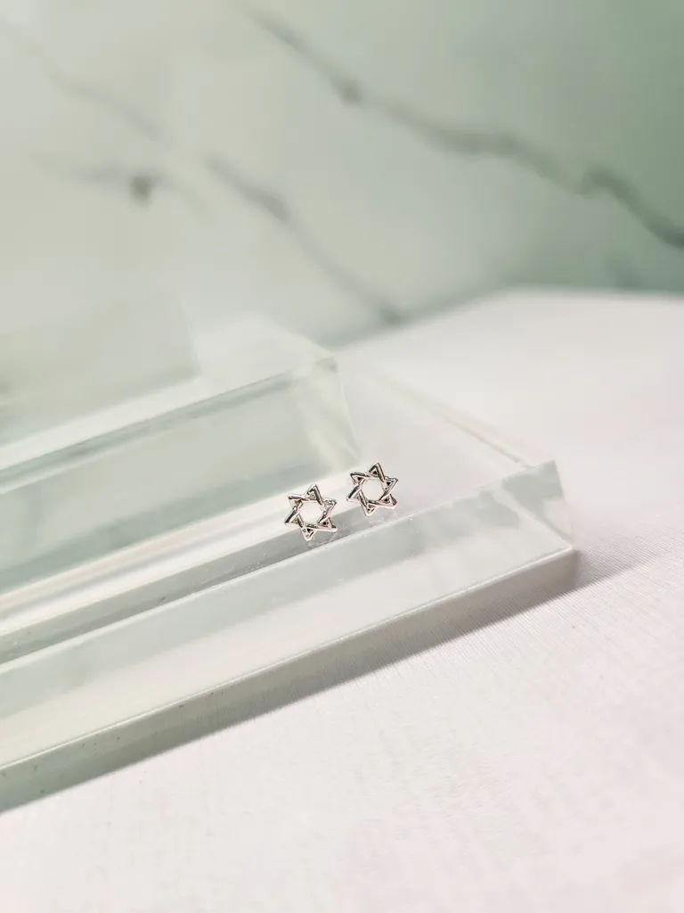 BRINCO PRATA ESTRELA DE DAVID