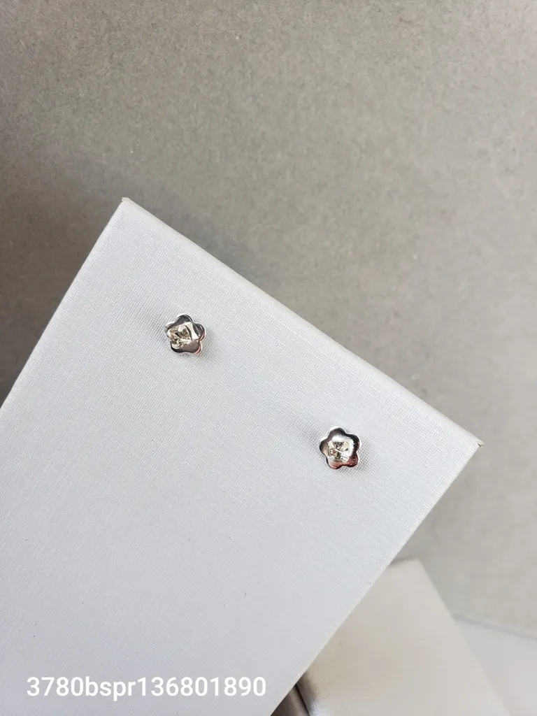 BRINCO PRATA FLOR 2 ZIRC