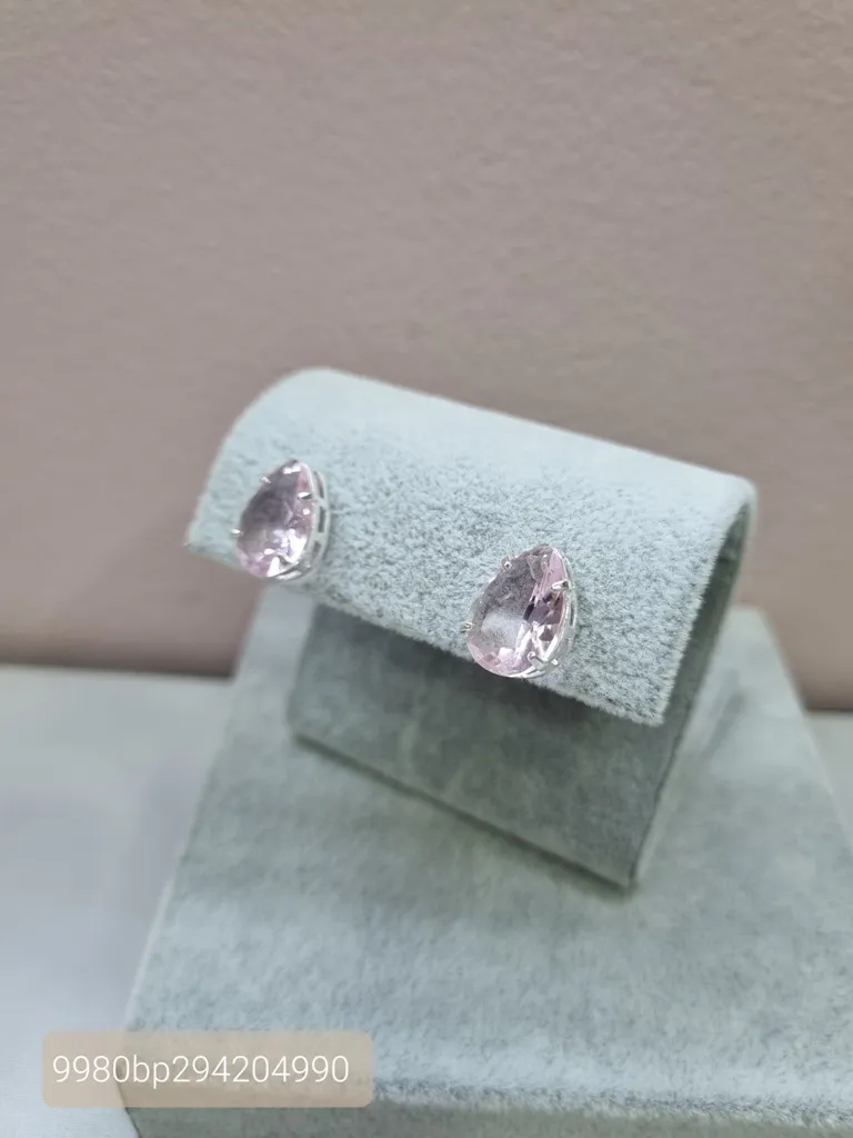 BRINCO PRATA GOTA KUNZITA