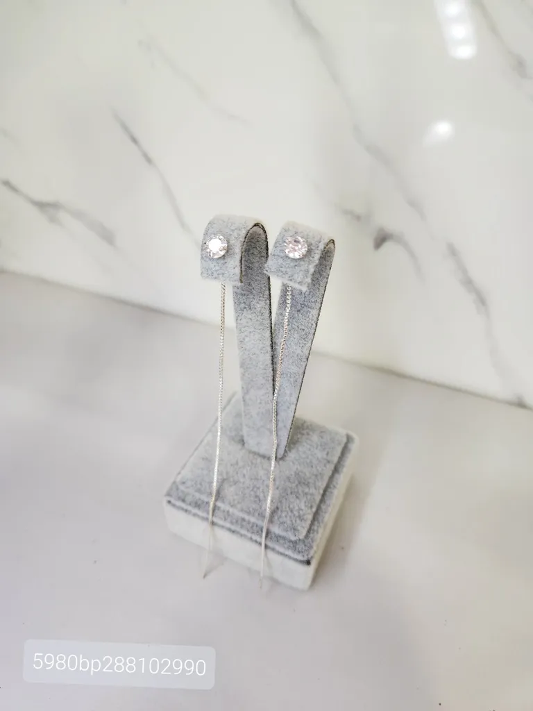 BRINCO PRATA ZIRC VENEZIANA