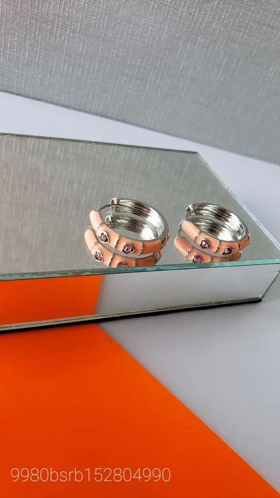 BRINCO RB ARGOLA ESMALTADO PESSEGO