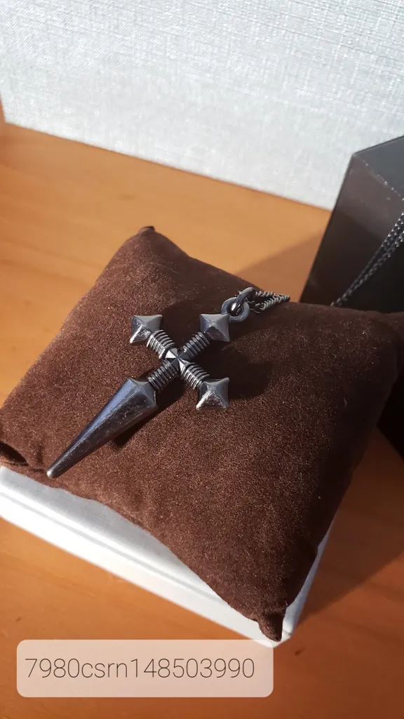 COLAR AÇO CRUCIFIXO PONTO RN