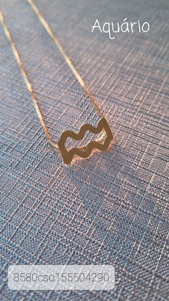 COLAR OURO AQUARIO