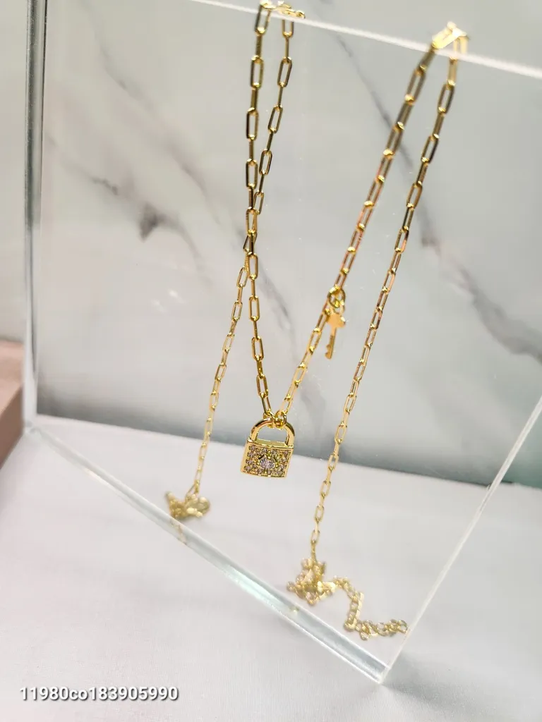 COLAR OURO CADEADO CARTIER