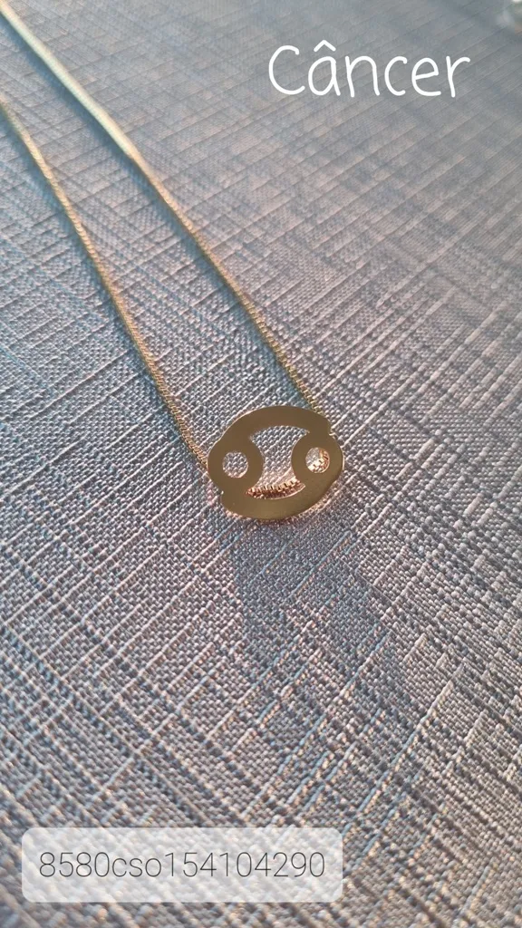 COLAR OURO CANCER