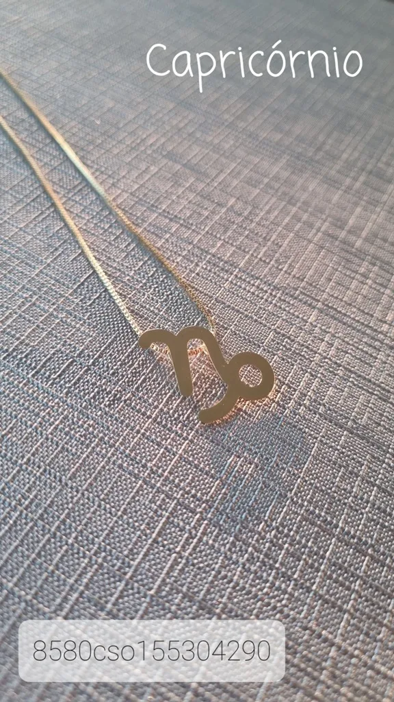 COLAR OURO CAPRICÓRNIO