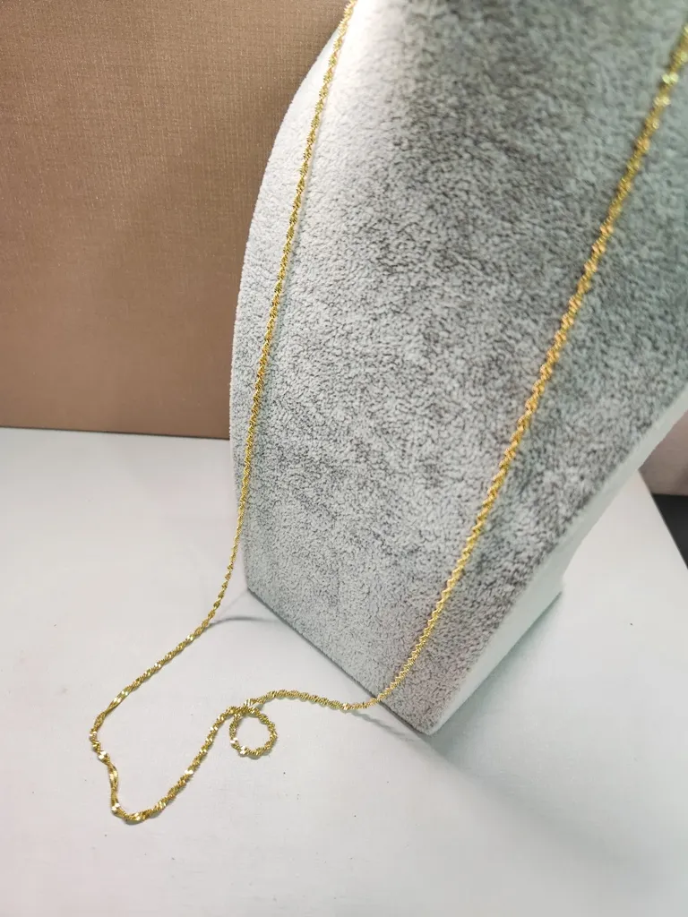 COLAR OURO LONGO ASPIRAL