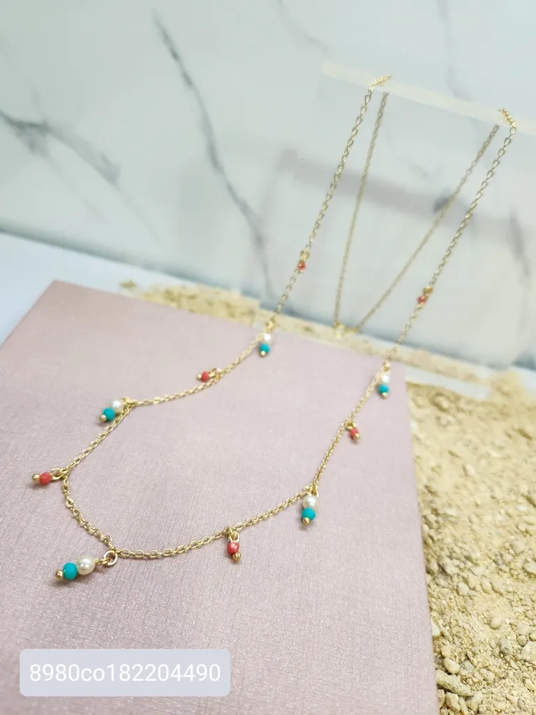 COLAR OURO LONGO MISSANGAS