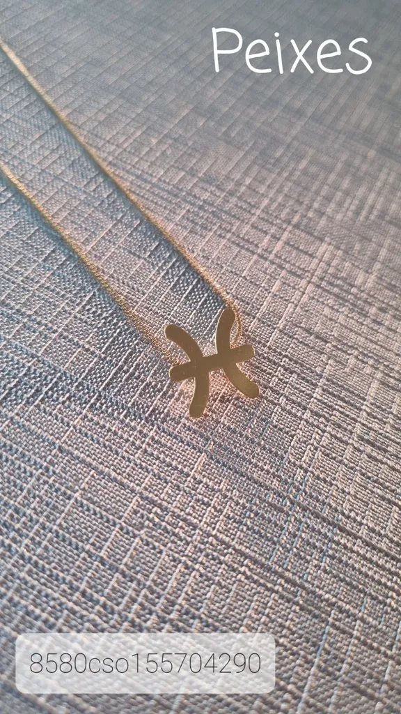 COLAR OURO PEIXES