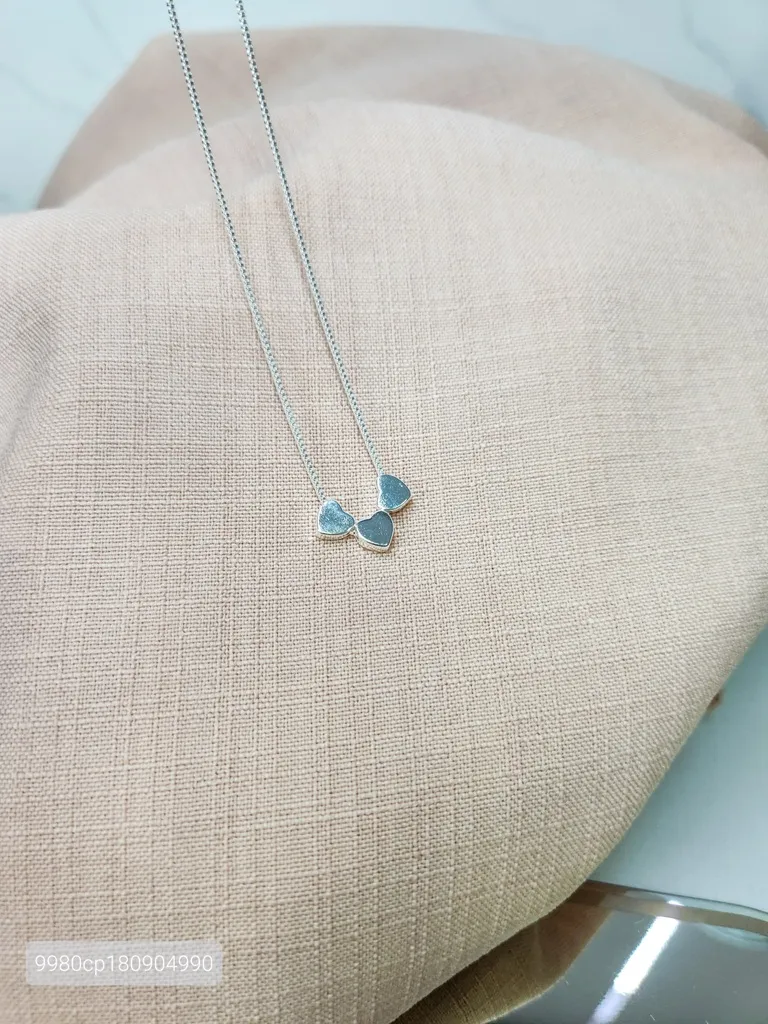 COLAR PRATA CORAÇÃO 3