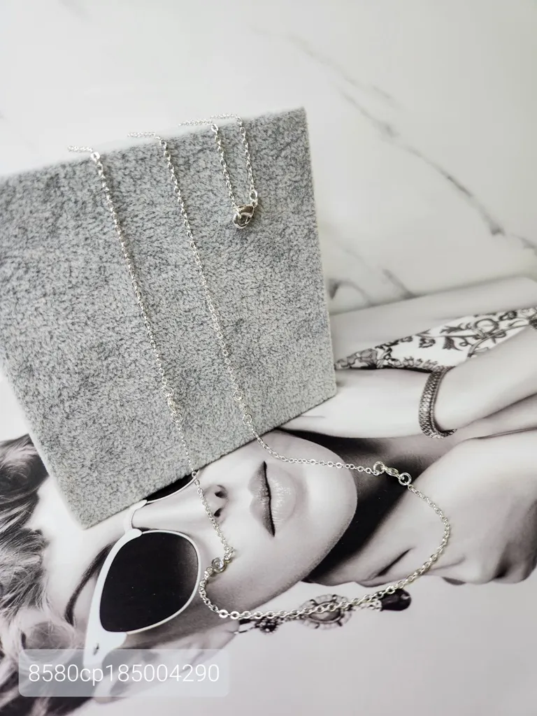 COLAR PRATA LONGO PING CRISTAL