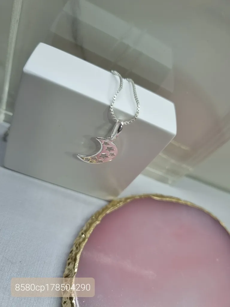 COLAR PRATA LUA VAZ ESTRELAS