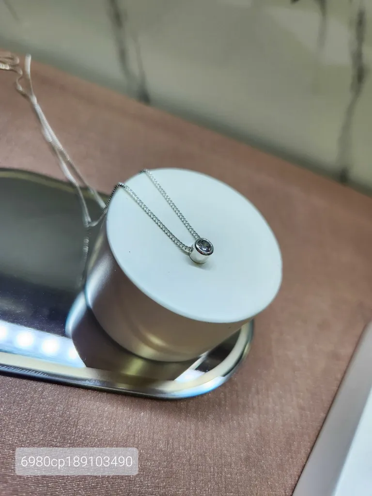 COLAR PRATA PONTO DE LUZ MINI