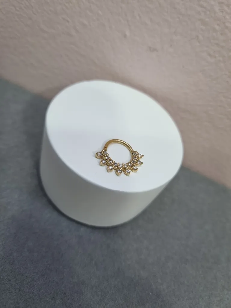 PIERCING OURO DE NARIZ PONTA ZIR