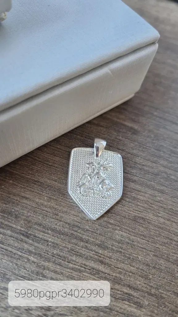 PINGENTE PRATA SÃO JORGE