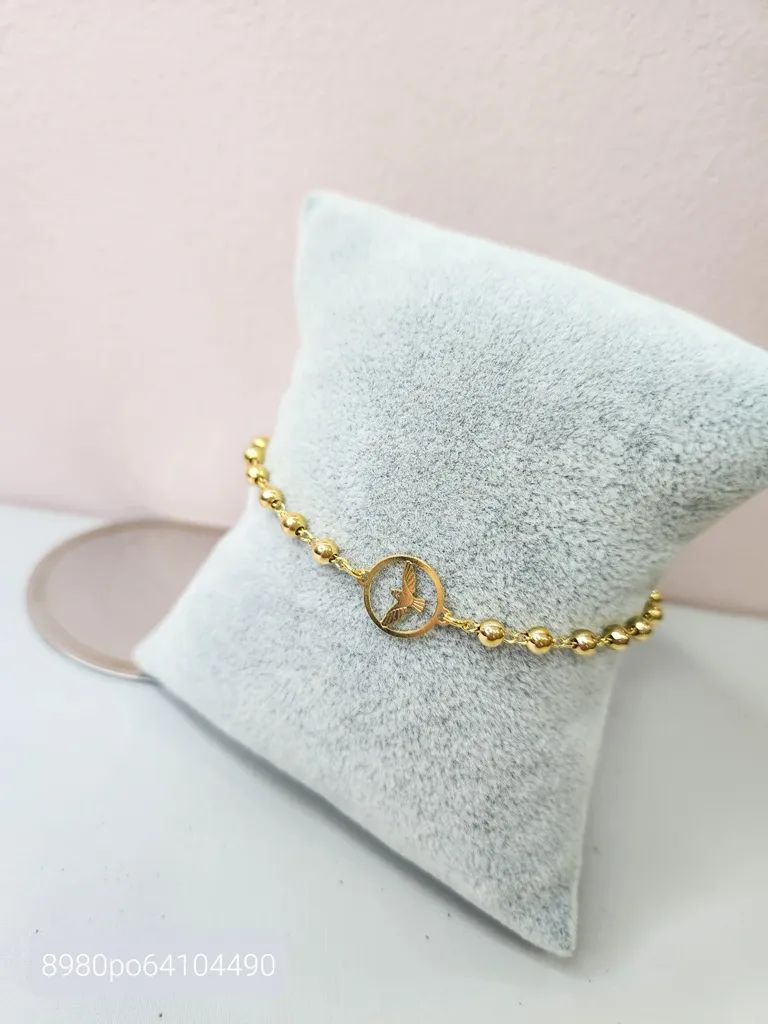 PULSEIRA OURO BOLINHA DIVINO