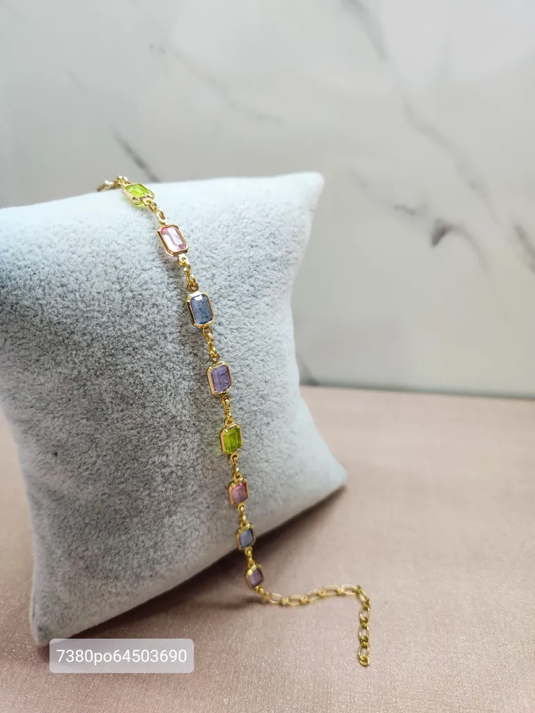 PULSEIRA OURO COLORIDA QUAD