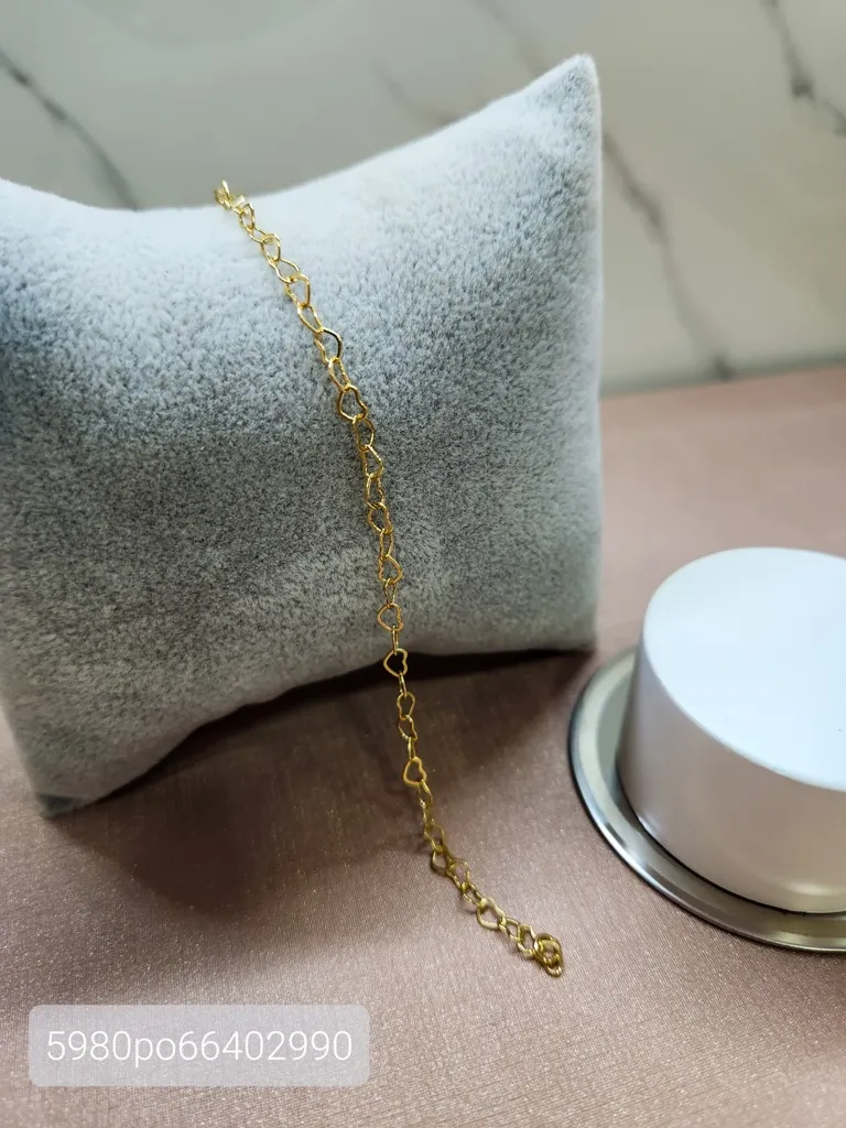 PULSEIRA OURO CORAÇAO VAZADO