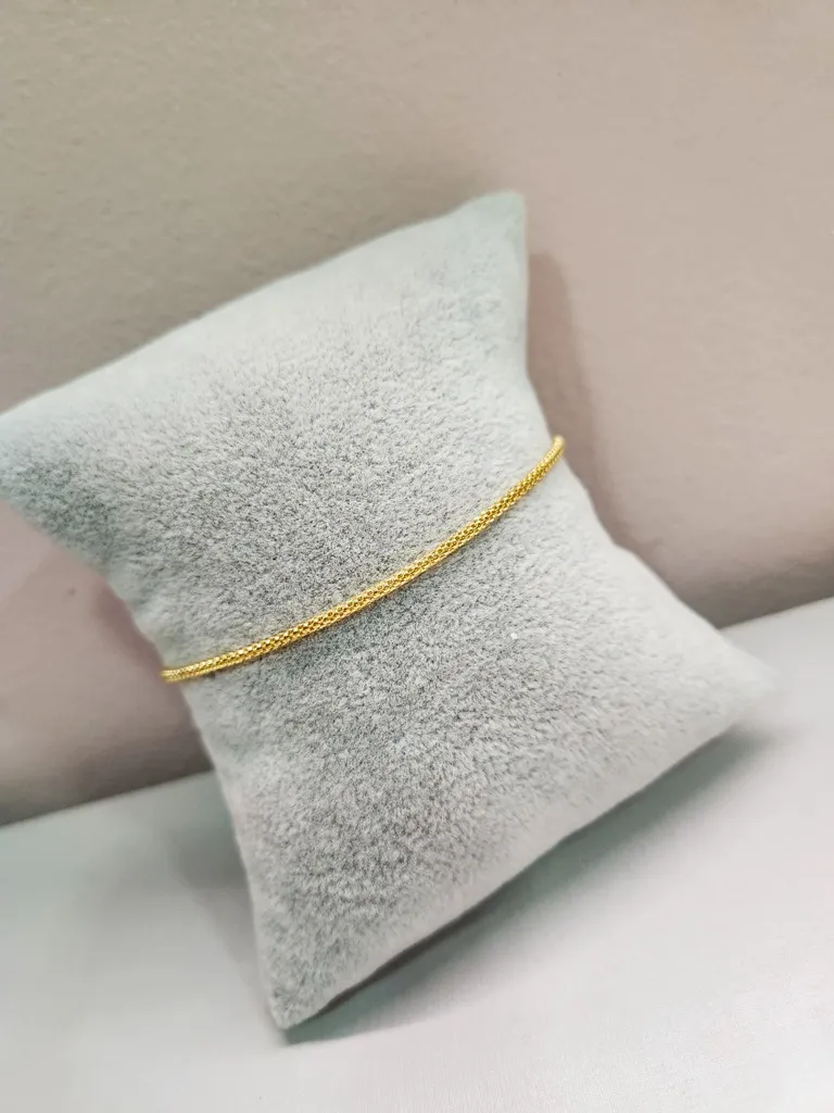 PULSEIRA OURO TUBINHO DESENHADO