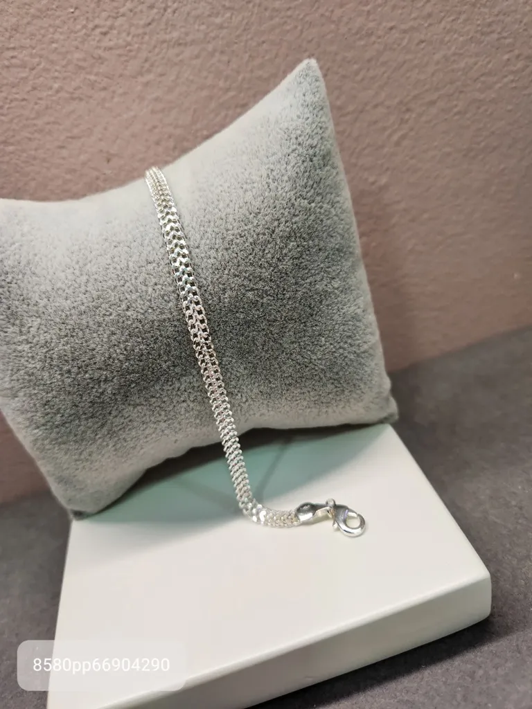 PULSEIRA PRATA DUAS CORRENTES