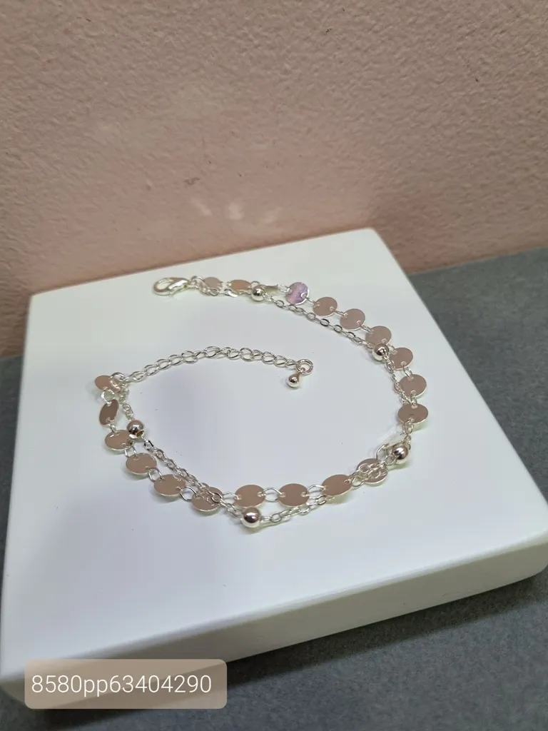 PULSEIRA PRATA DUPLA DISCO