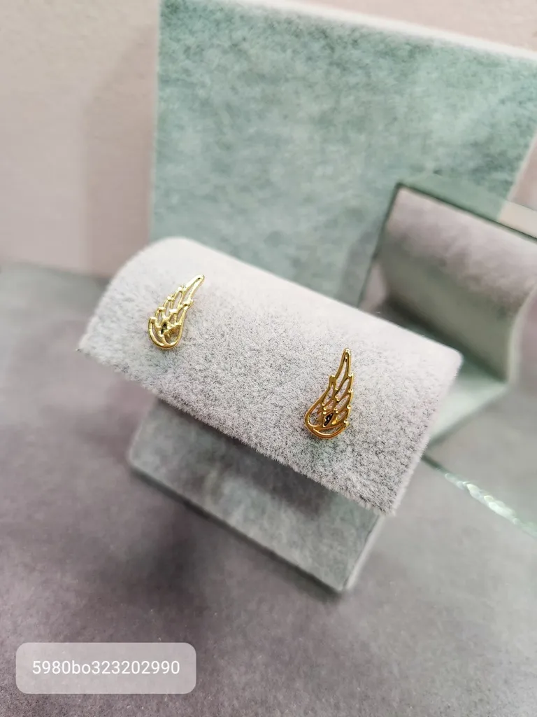 BRINCO OURO ASA VAZADA