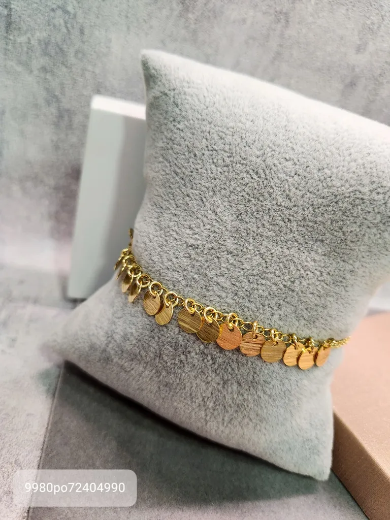 PULSEIRA OURO PINGENTES DISCO