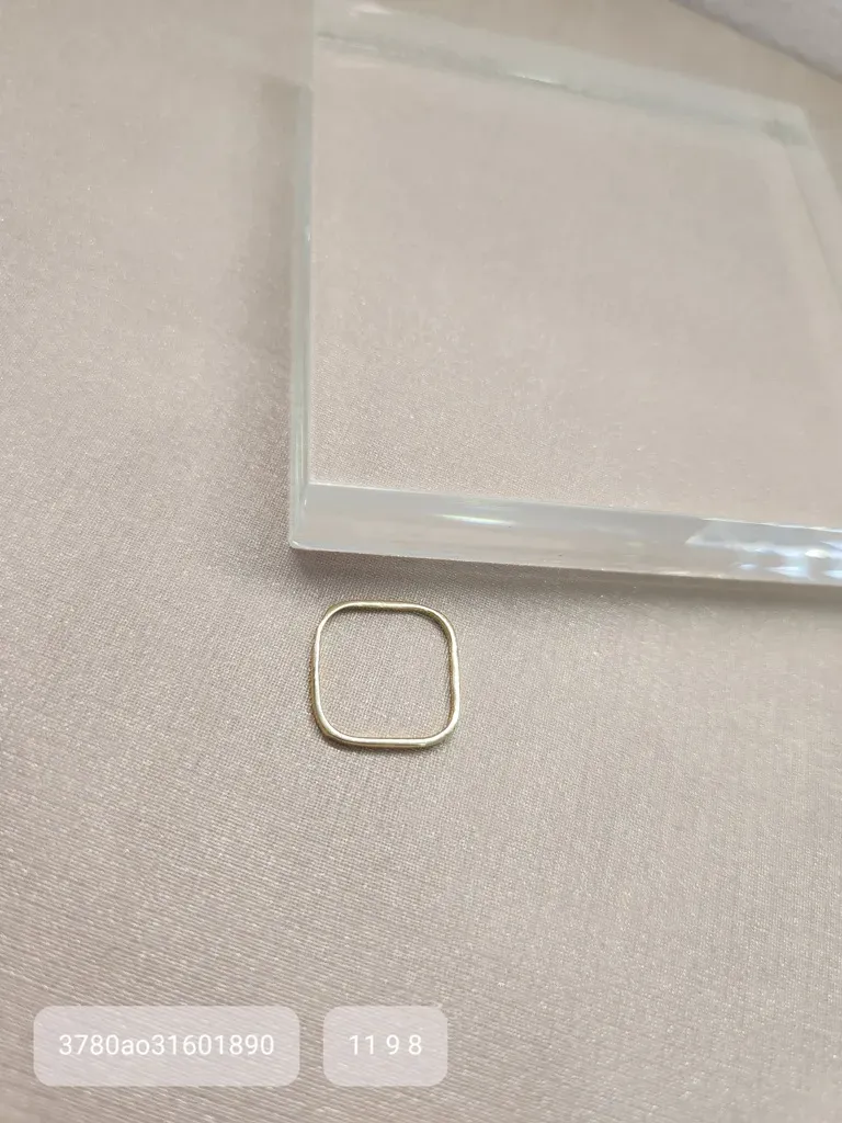 ANEL OURO FALANGE QUADRADO