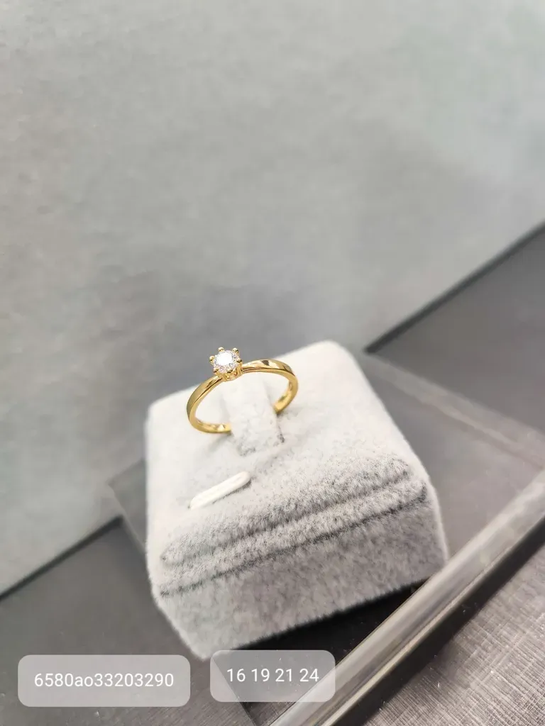 ANEL OURO SOLITÁRIO P