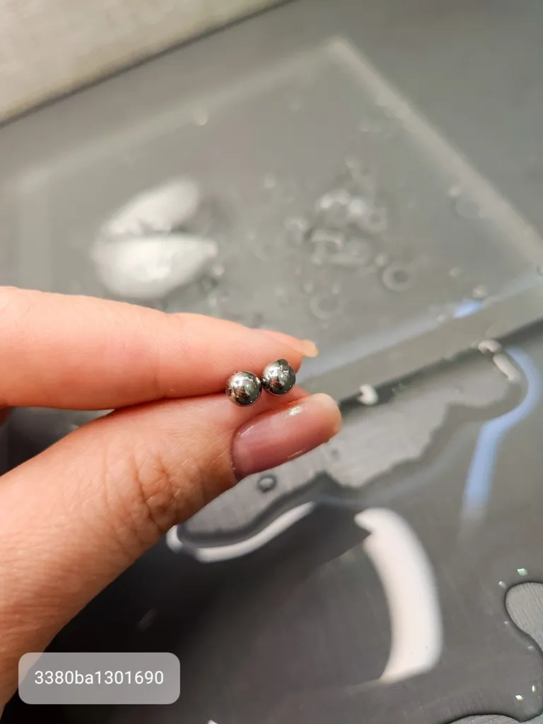 BRINCO AÇO BOLINHA G