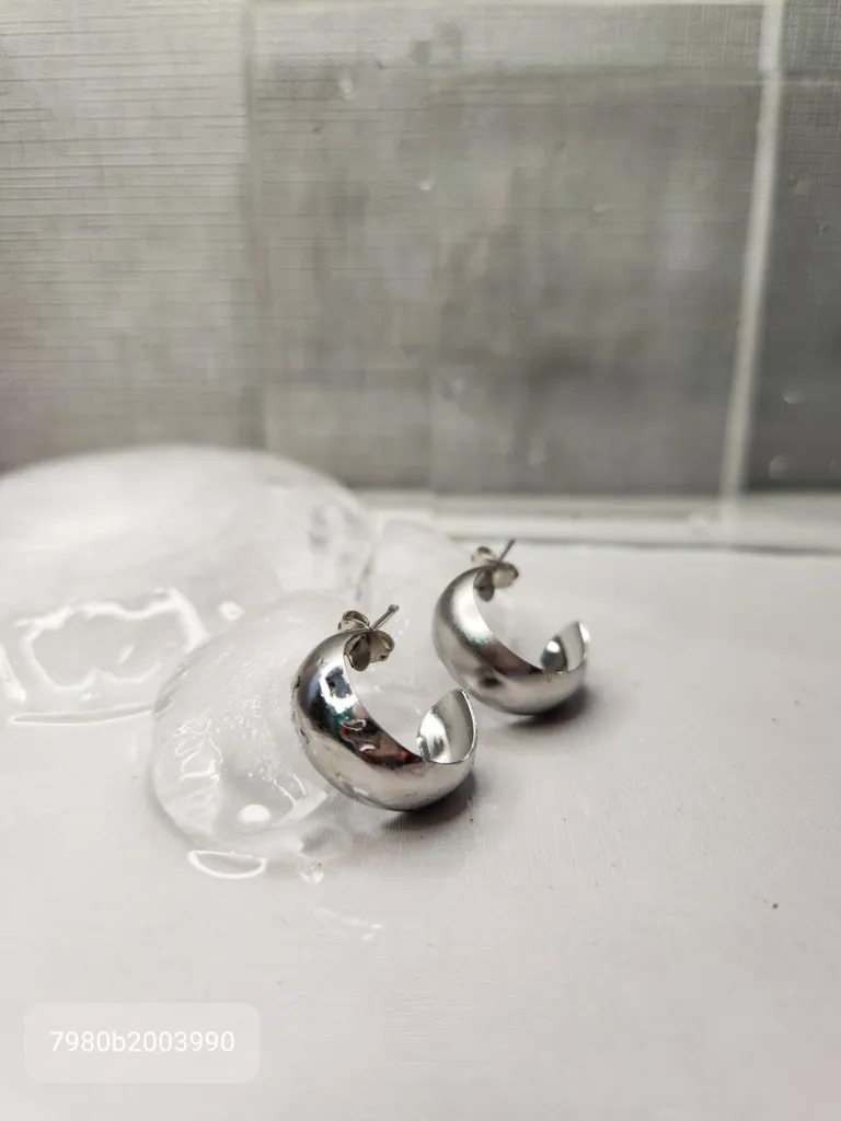 BRINCO ARGOLA AÇO ARGOLA ABAULADA P