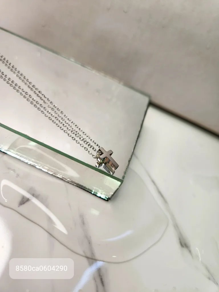 COLAR AÇO CRUCIFIXO