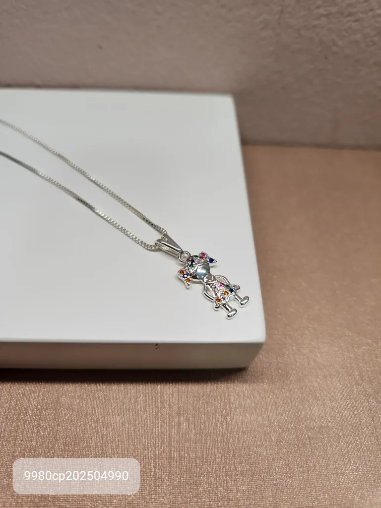 COLAR PRATA MENINA ZIR COLOR