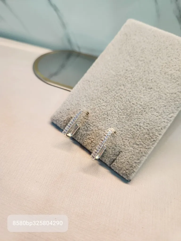 BRINCO PRATA EAR HOOK ZIRC