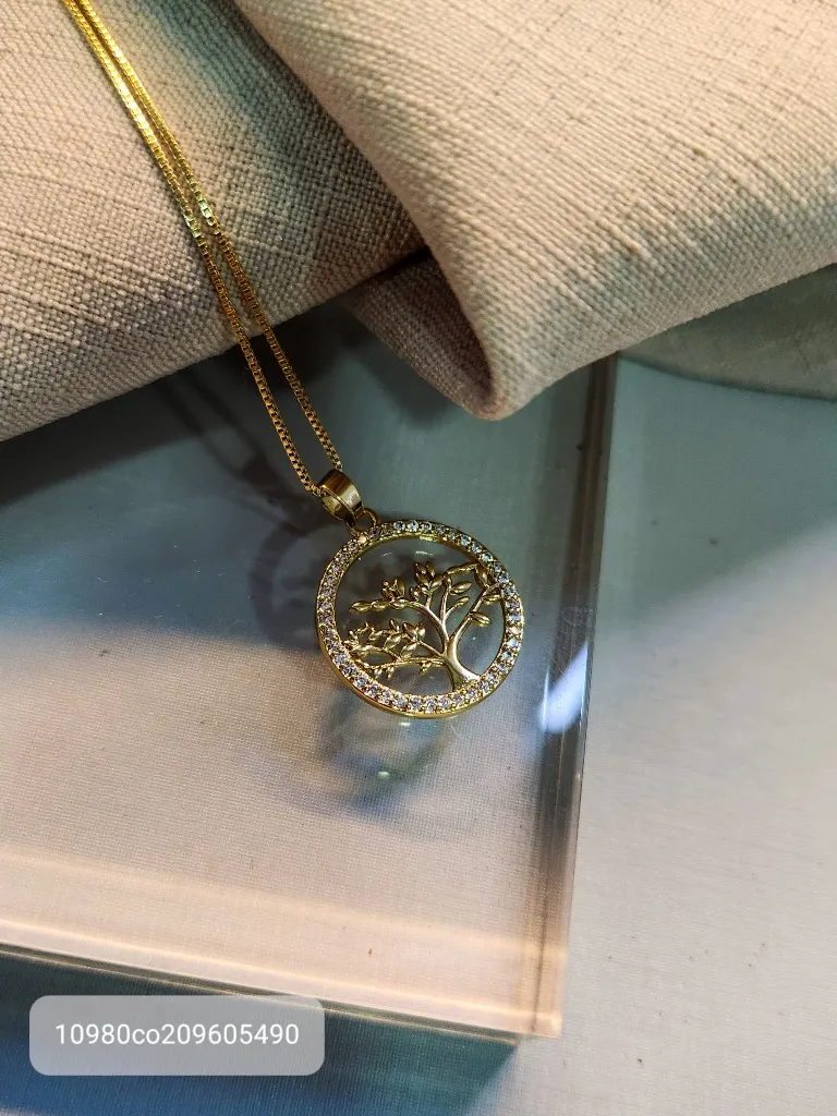 COLAR OURO ARV DA VID ZIRC